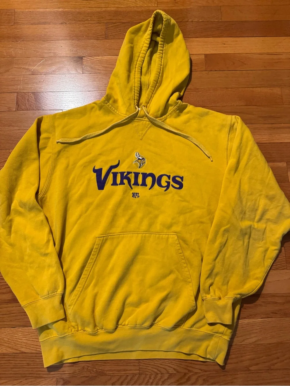 NFL Vikings Yellow Pullover Hoodie